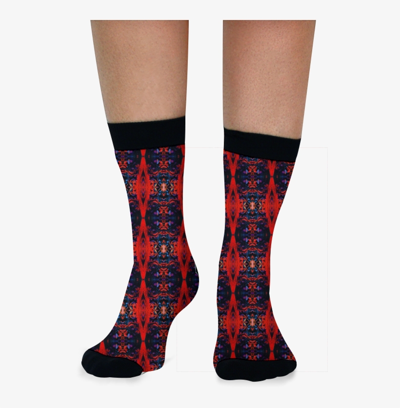 Meia Dead Flowers Iv In Red & Purple De Aracy Colverona - Meia Harry Potter, transparent png download