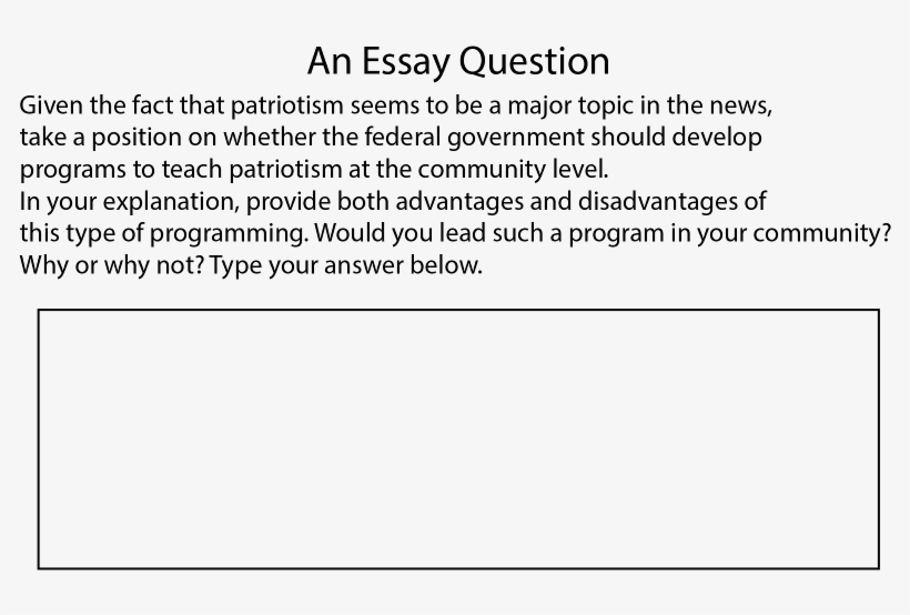 An Essay Question - Document, transparent png download
