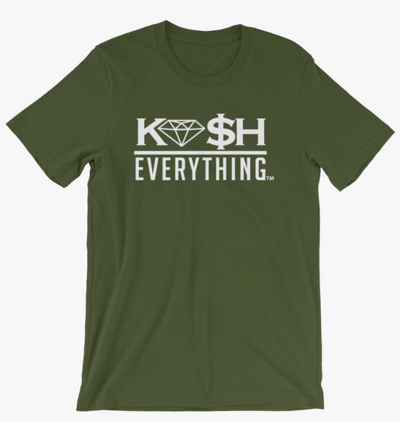 Image Of Kash Over Everything Olive And White Tee - Active Shirt, transparent png download