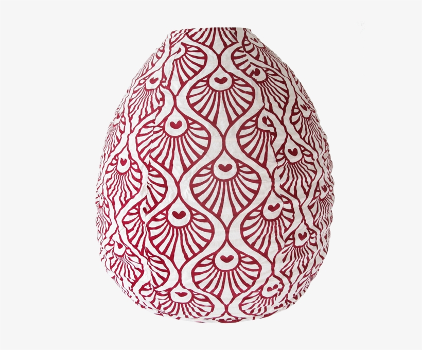 Peacock Wave Red Maroon Beehive Lampshade - Circle, transparent png download