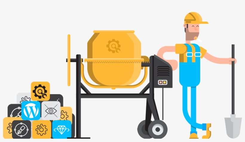 Hard Worker On Site - Wordpress, transparent png download