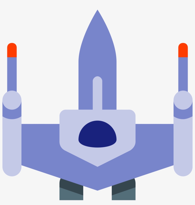 Big Image - Space Fighter Icon, transparent png download