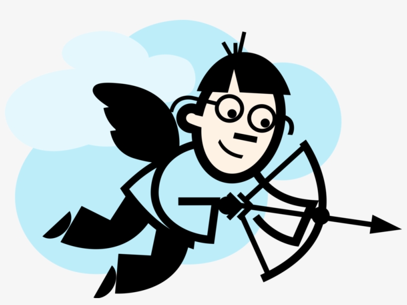 Vector Illustration Of Cupid God Of Desire And Erotic, transparent png download