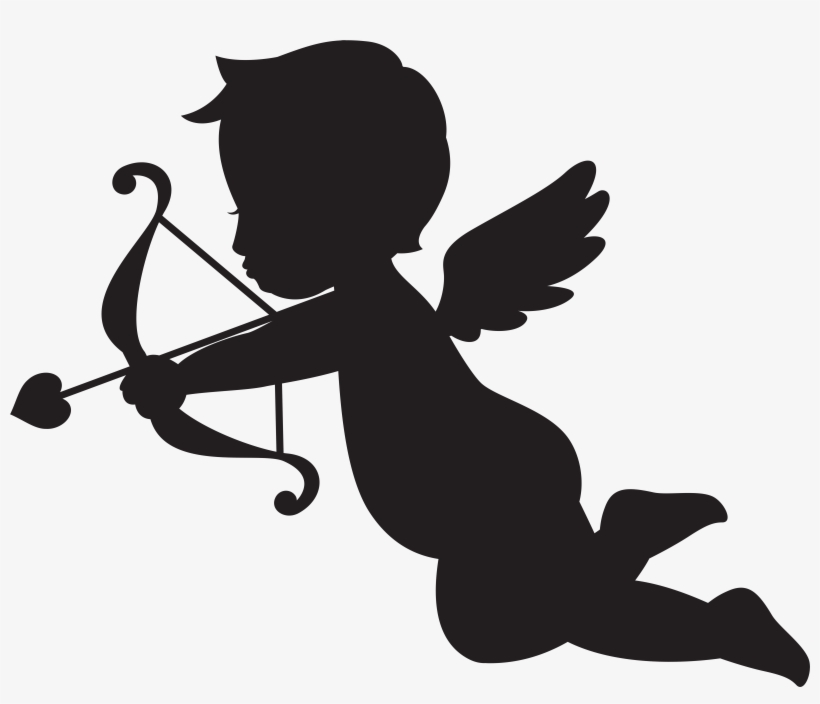 Cupid Silhouette Transparent Image, transparent png download