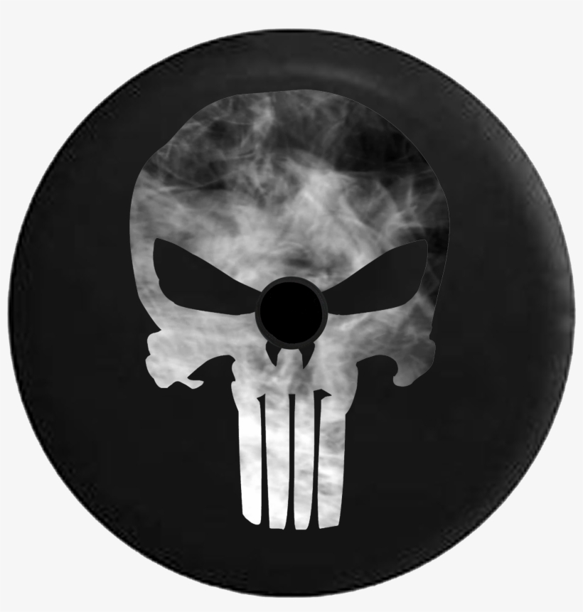Jeep Wrangler Jl Backup Camera Day Steel Diamond Plate - Punisher Skull Bro, transparent png download