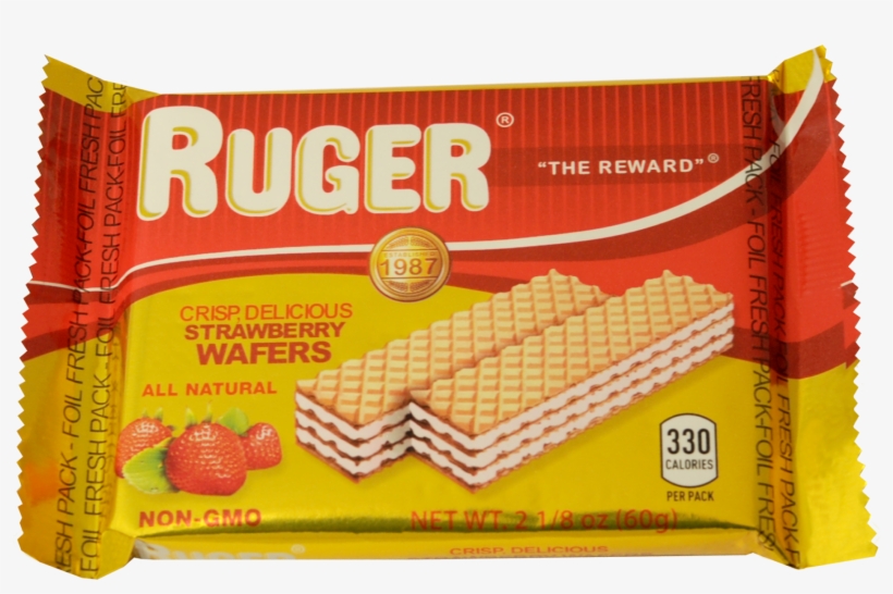 Ruger Strawberry Wafer - Wafer, transparent png download