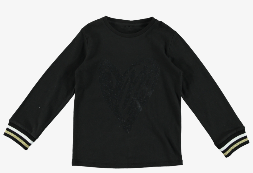 Stella Mccartney Kids Glitter Heart Sweatshirt, transparent png download