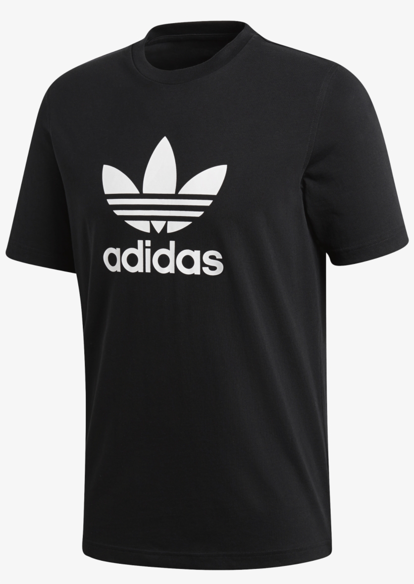 Adidas Originals Trefoil Tee Black - Teen Suicide Band Shirt, transparent png download