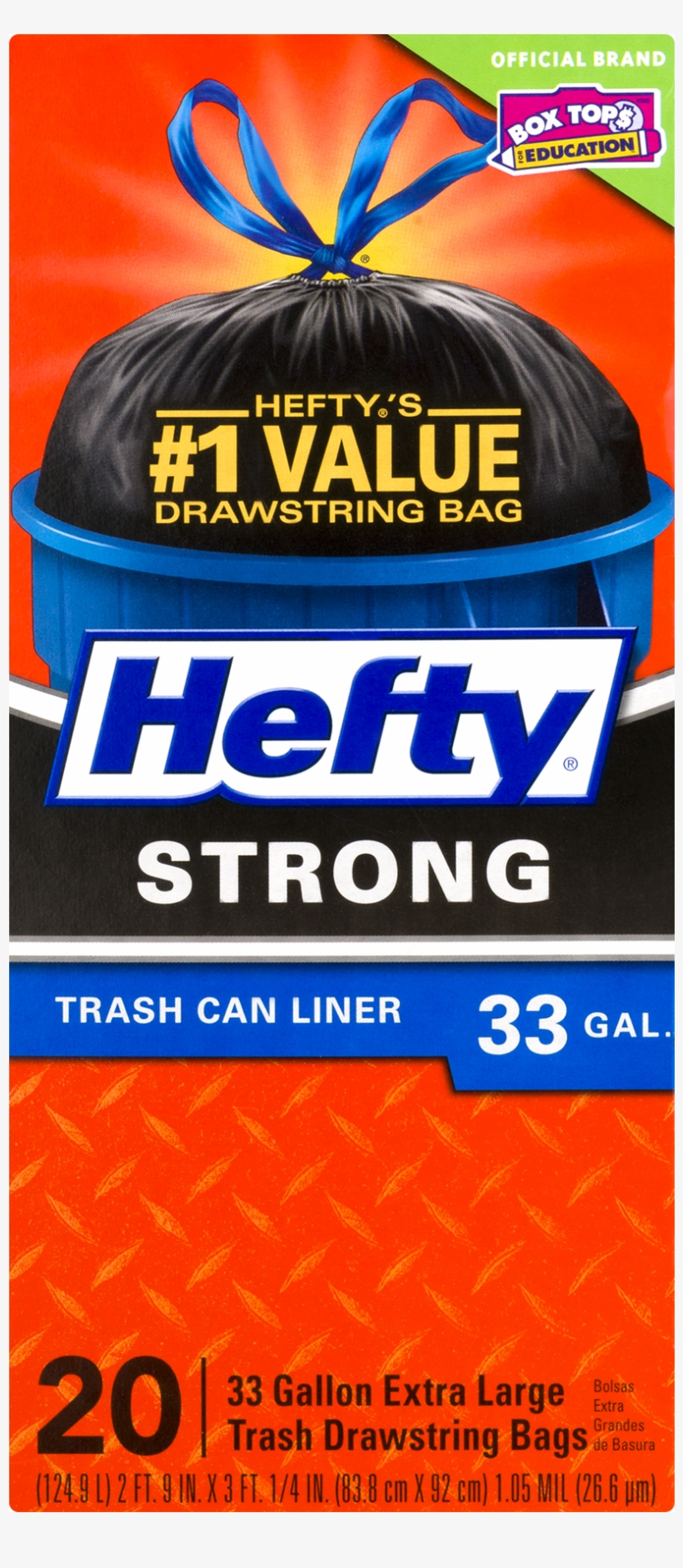 Hefty Cinchsak Extra Large Drawstring Trash Bags, 30 - General Supply, transparent png download
