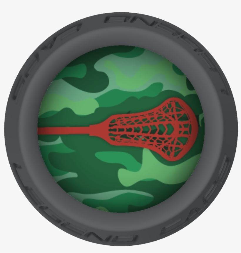 Camo Lacrosse Stick Gray End Cap - Flatus, transparent png download