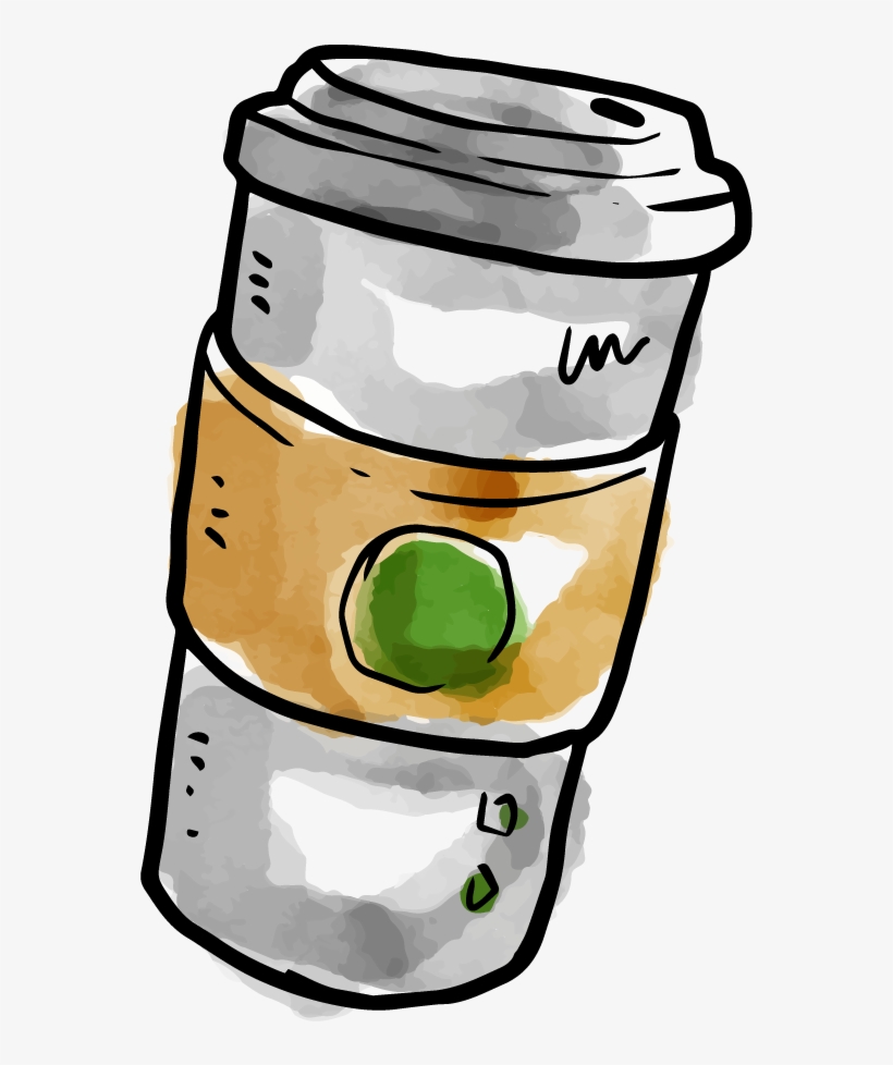 Coffee Milkshake Starbucks Free Download Png Hd Clipart - Water Color Starbucks Png, transparent png download