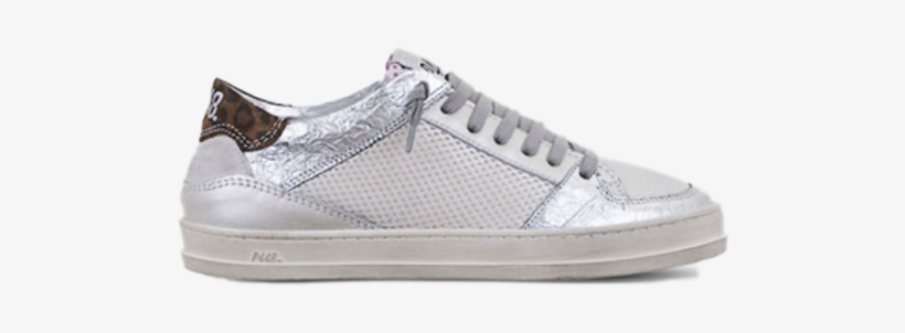 Queens Sneaker In White Glitter - Skate Shoe, transparent png download