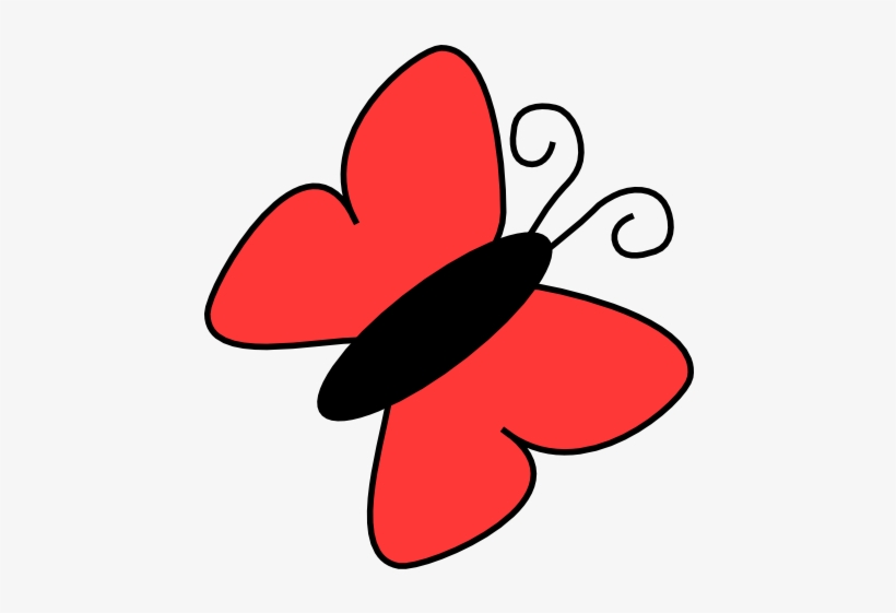 Red Butterfly Clip Art, transparent png download