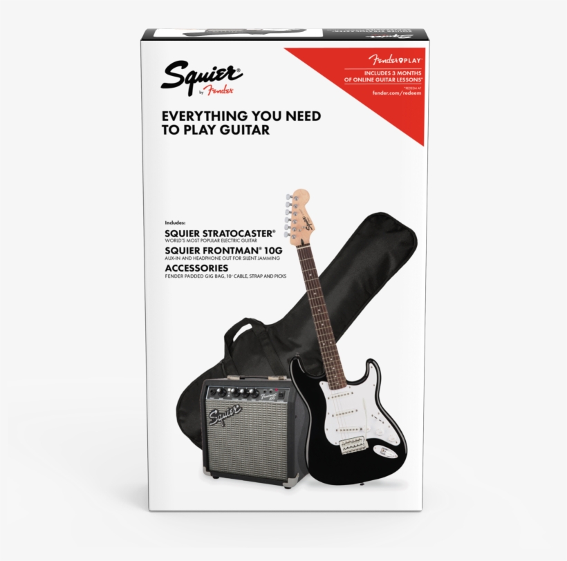 Fender Squier Stratocaster Pack 10g - 0371823006 Fender, transparent png download