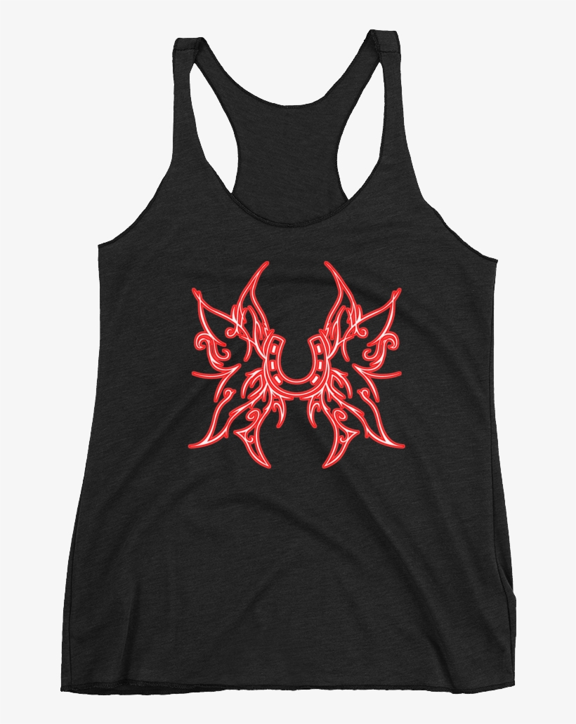 Red Butterfly Horseshoe Tank - Living My Life Like Its Golden Tshirt, transparent png download