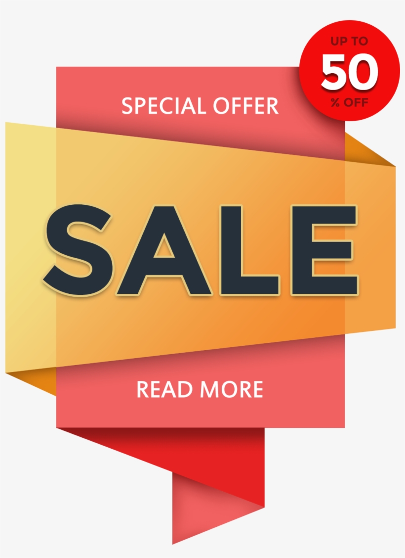 Discount Banner - Graphic Design, transparent png download