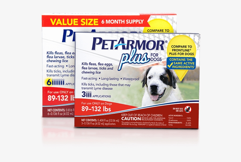 Petarmor Plus Flea And Tick Prevention For Large Dogs - Pet Armor Plus, transparent png download