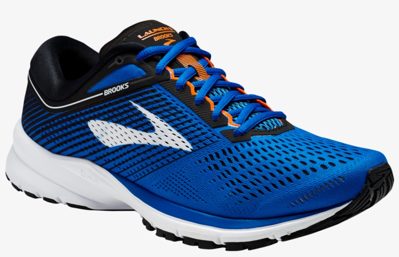 Shop Men's - Brooks Launch 5 Blue Black, transparent png download