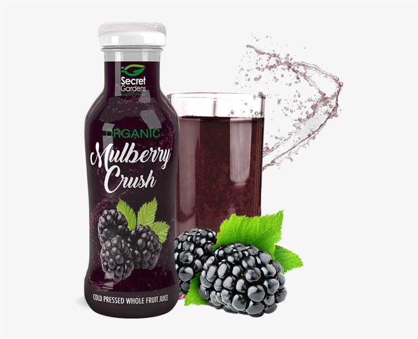Secret Gardens' Organic Mulberry Crush Is 100% Pure - Grape Juice, transparent png download