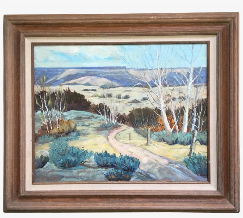 Large Mountain Landscape Painting - Picture Frame, transparent png download