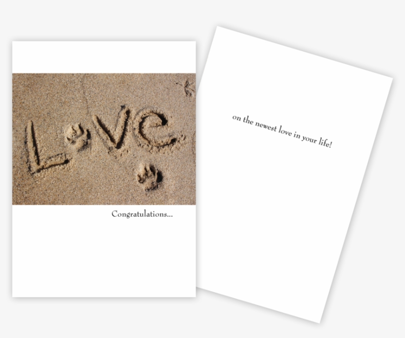 New Puppy Card Love - Document, transparent png download