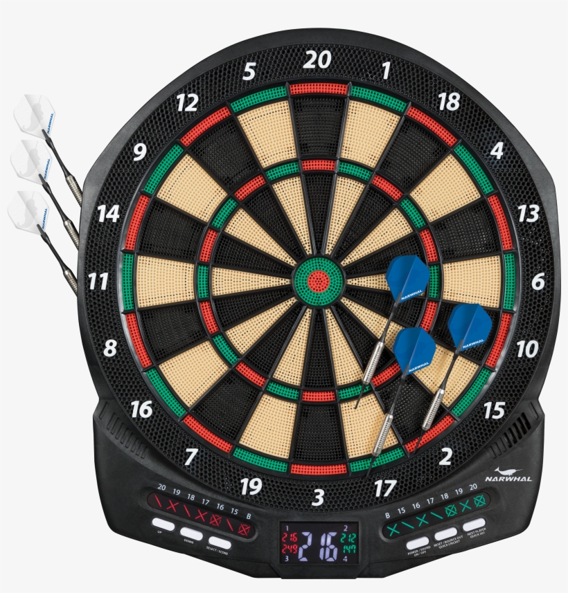 Narwhal Diablo Electronic Dartboard Set With Cricket - Narwhal Diablo Electronic Dartboard, transparent png download