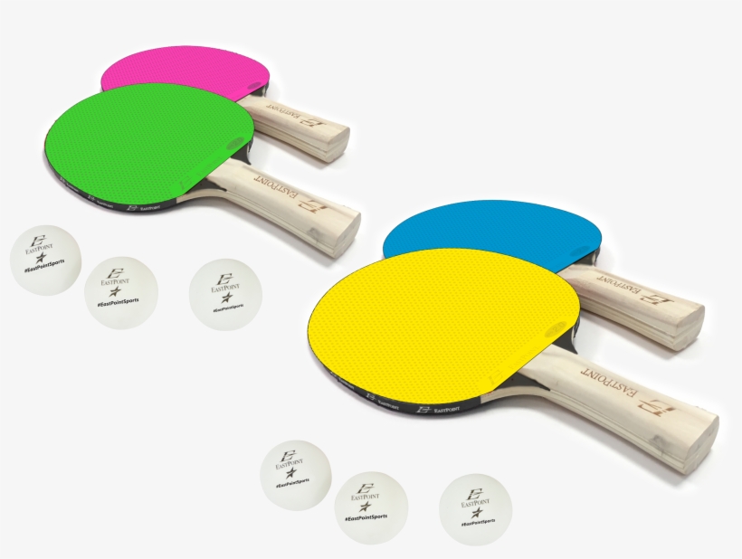 4 Player Table Tennis Set & Organizer - Racketlon, transparent png download