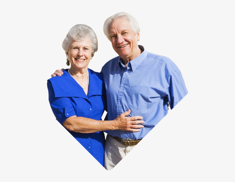 Smiling Elderly Couple - Couple, transparent png download