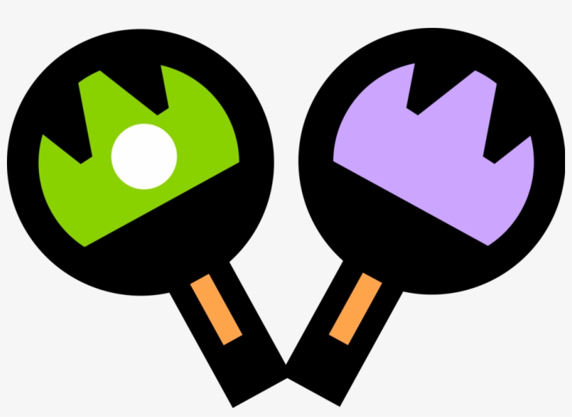Vector Illustration Of Game Of Table Tennis Ping Pong, transparent png download