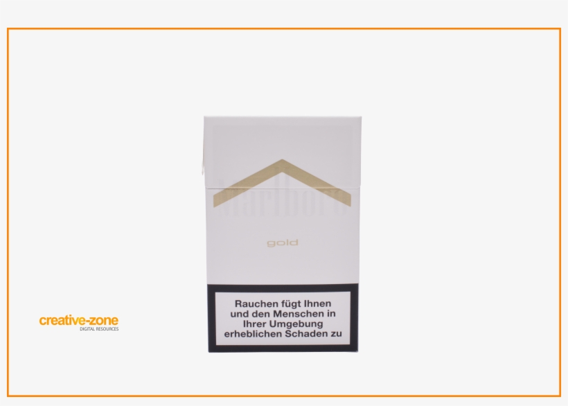 Marlboro Gold Pack Of Cigarettes, Transparent - Zigarettenpackung Png, transparent png download