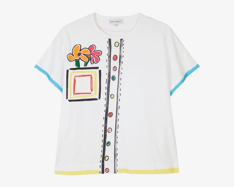 Trompe L'œil Scribble T-shirt - Active Shirt, transparent png download