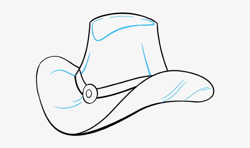 680 X 678 9 - Cowboy Hat Drawing, transparent png download