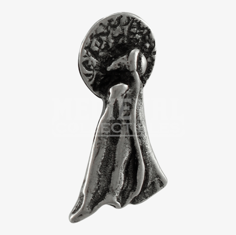 Witch And Full Moon Silhouette Necklace - Locket, transparent png download