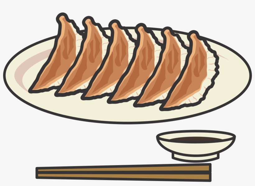 Dumpling Clipart Gyoza - 餃子 Clipart, transparent png download