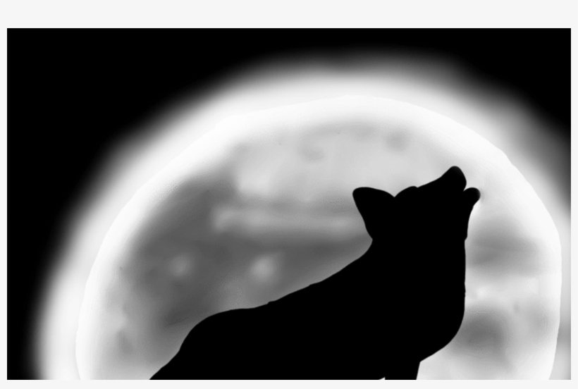 19 Wolf Howling At The Moon Svg Transparent Huge Freebie - Silhouette, transparent png download
