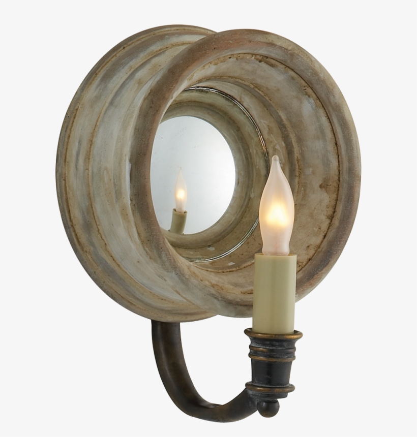 Chelsea Small Reflection Sconce In Old White - Sconce, transparent png download