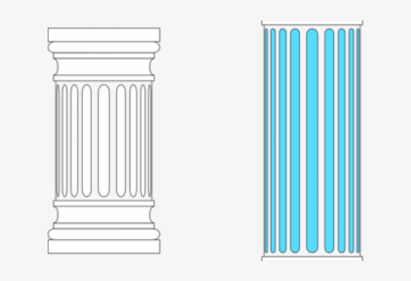 Columns Clipart Clip Art - Greek Pillars Clip Art, transparent png download
