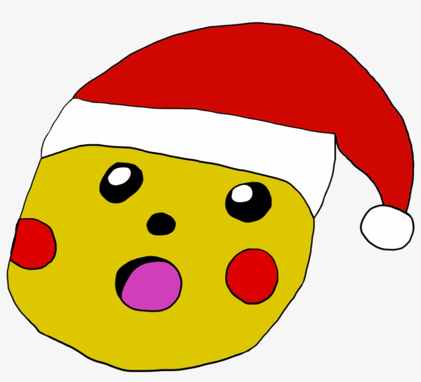 Hope On Twitter - Pikachu Con Gorro Navideño Meme, transparent png download