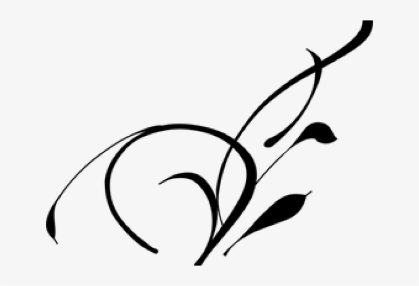 Flourish Clipart End Line - Vine Clip Art, transparent png download