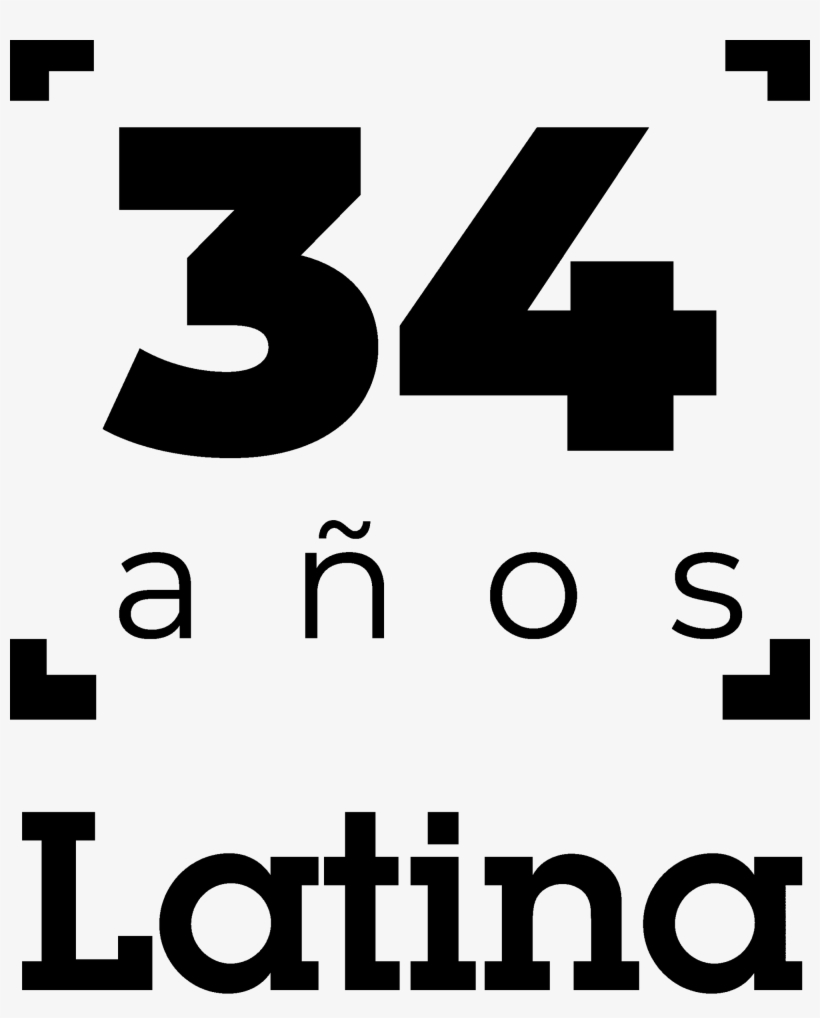 Latina Logo 34 Aniversario - Poster, transparent png download