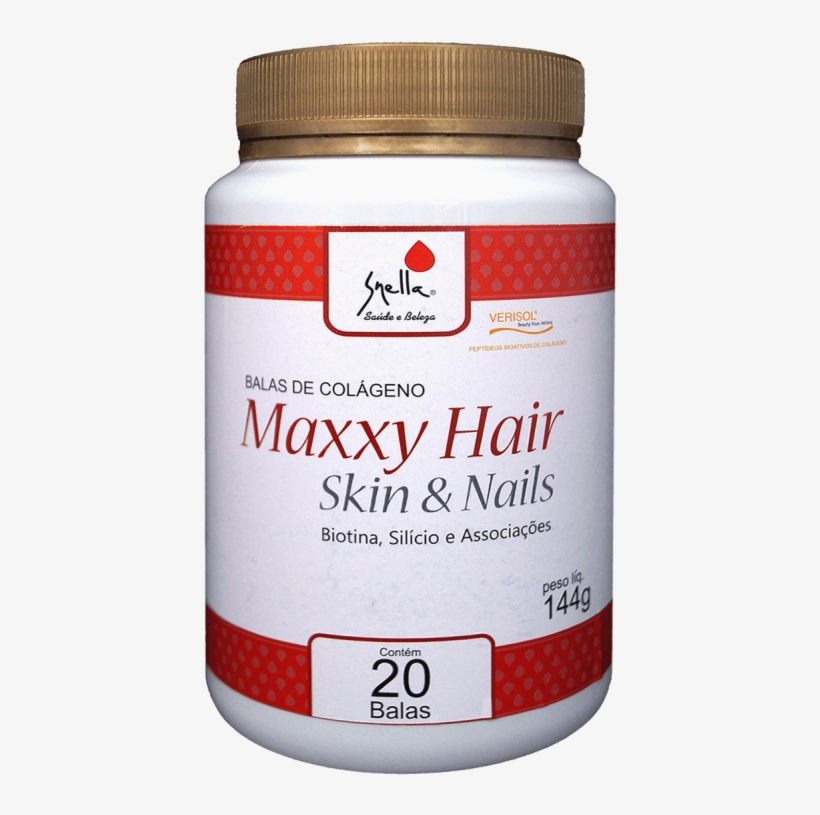Balas De Colágeno Maxxy Hair - Colágeno Snella Bala, transparent png download