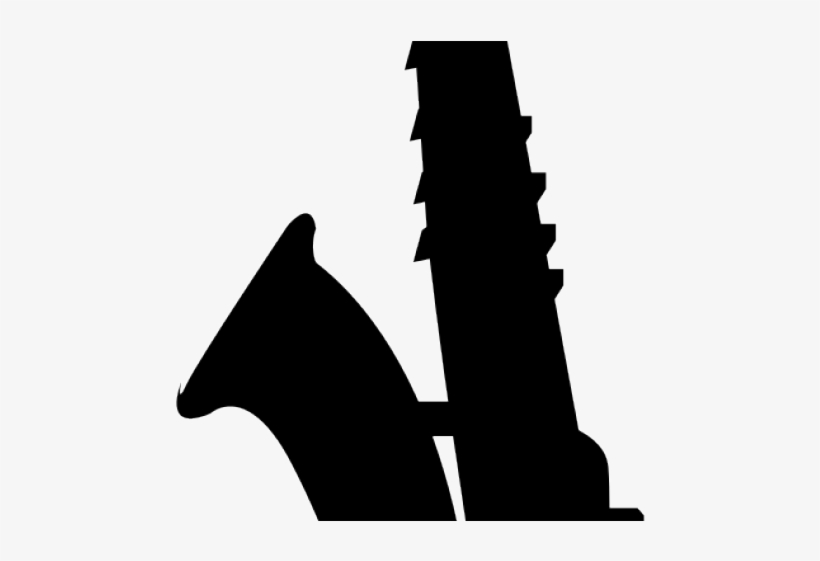 Saxophone Clipart Silhouette - Illustration, transparent png download