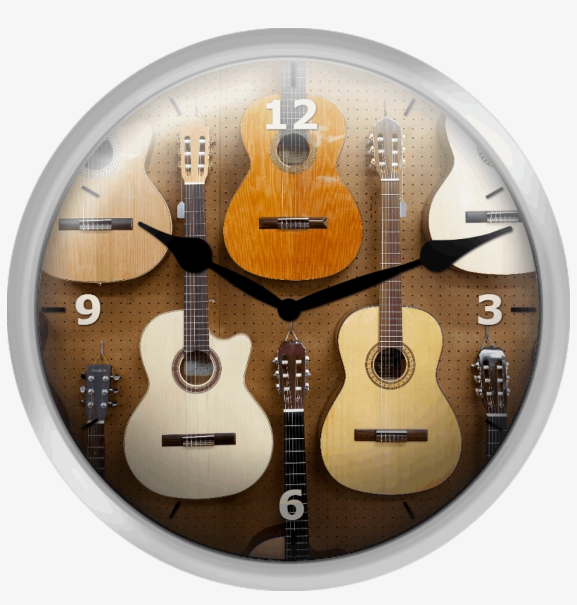 Various Guitars Hanging From Wall - Acoustic Guitar, transparent png download