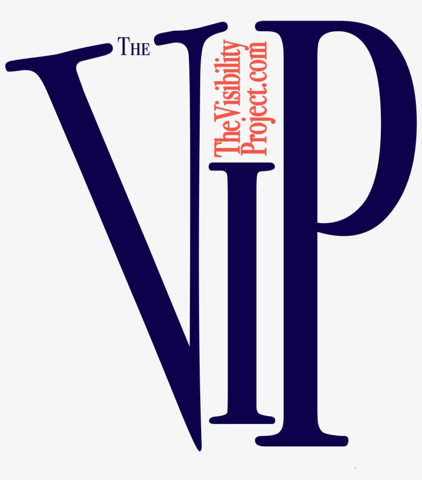 The Vip Logo Blue On White [logo Only] - Calligraphy, transparent png download