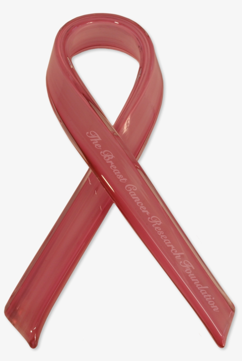 Glass Pink Ribbon - Number, transparent png download