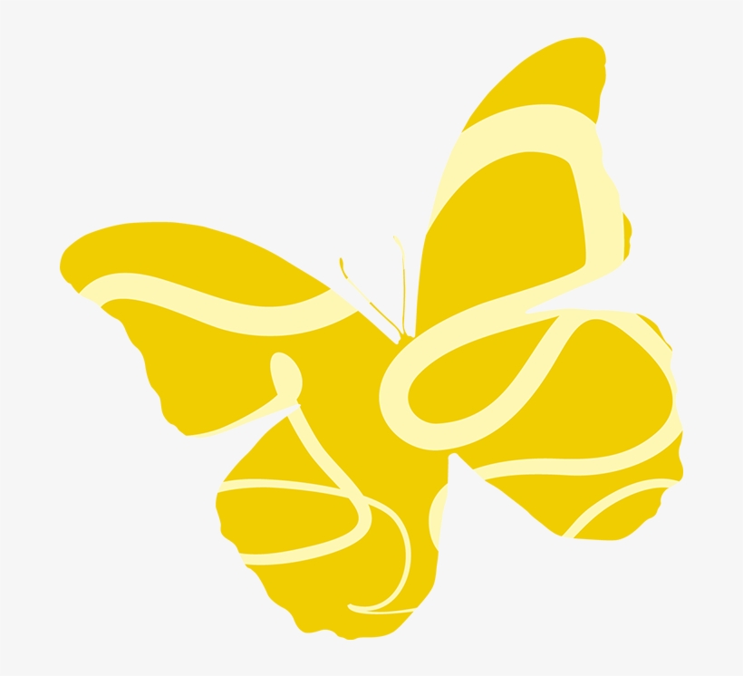 Coleção Borboletas - Borboleta Amarela - Butterfly, transparent png download