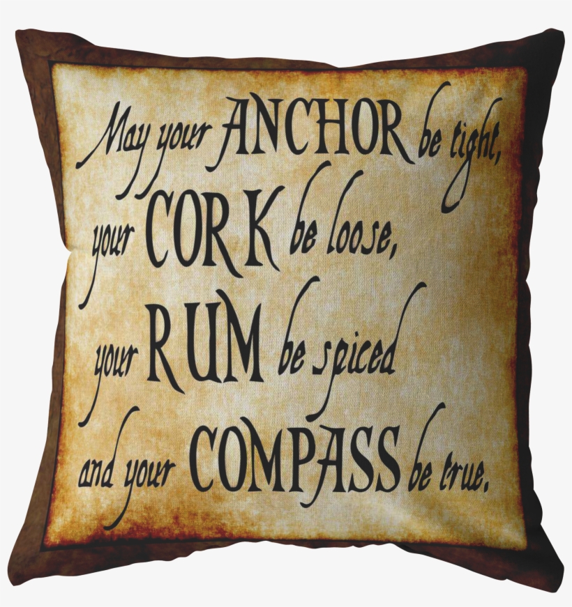 Load Image Into Gallery Viewer, May Your Anchor Be - Cushion, transparent png download