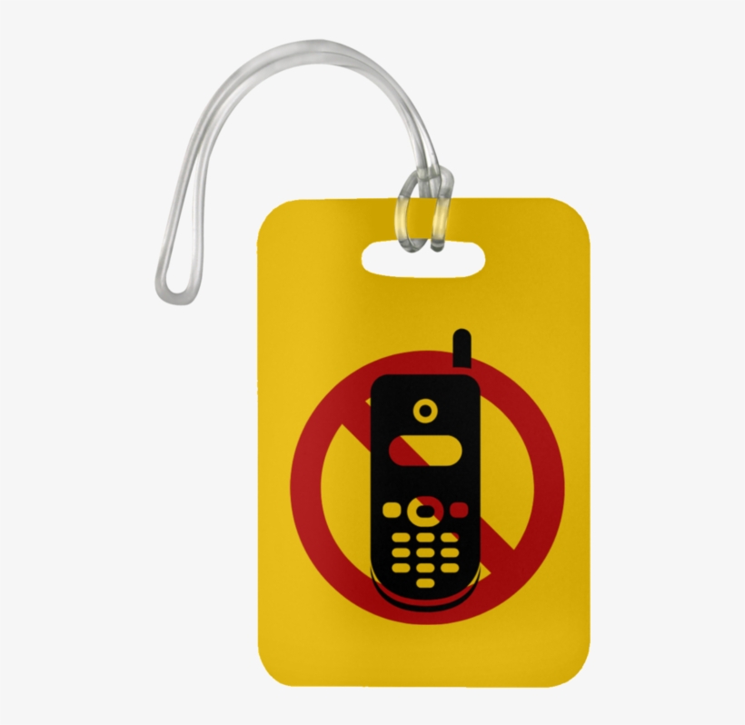 Un5503 Reminder Tag / No Cell Phone Use Durable Plastic - Bag Tag, transparent png download