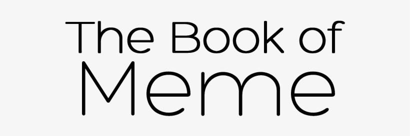 The Book Of Meme Logos - Line Art, transparent png download