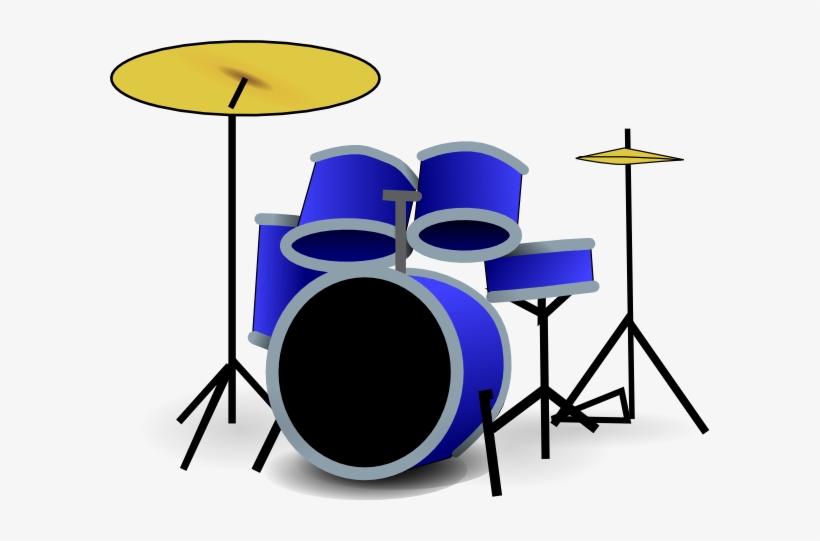 How To Set Use Blue Drum Set Clipart, transparent png download